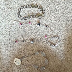 My style Earrings & Necklace, Two Necklaces and Bracelet Chunky Jewelry Bundle